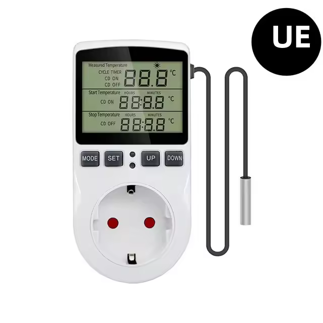 Tomacorriente Digital Con Timer Thermostat Controlador De Temperatura Para Calentamiento Y Enfriamiento Con Sensor Probing Origen Mainland China - 1