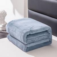 Manta De Felpa Gruesa De Color Sólido 1pc Adecuada Para Todas Las Estaciones Lavable En Máquina Estilo Sencillo Para El Hogar - details 1
