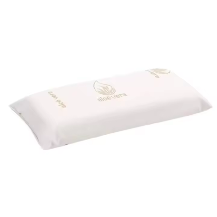 Almohada Viscoelastica Antiácaros y Antibacterias,Tejido Aloe Vera PREMIUM, con núcleo Viscoelástico, Indeformable, Hipoalergénico, Termorregulado, Adaptabilidad al Cuello. Envío desde España. - 1