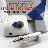 Taladro De Uñas Eléctrico 65W 35000 Rpm Máquina De Pulido Y Fichas De Uñas Strong 210 pro XII Con Corte De 35mm Para Manicura - details 13
