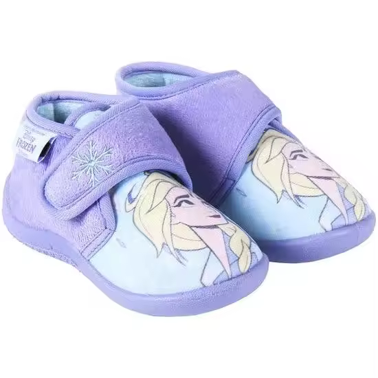 Cerda Pantuflas de Frozen 2 de Disney Con Velcro y Diseño de Copo de Nieve para Niñas - 1