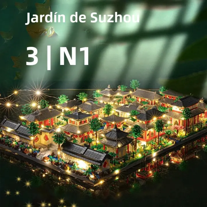 Juego De Construcción De Bloques Micro Suzhou Clásico Jardín Serie Famoso 1800+ Piezas Para Niños Y Adultos Juguetes Educativos De Plástico ABS - 1
