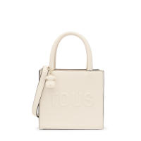 Bolso Tous mini cube Brenda CON REGALO AGENDA PLANIFICADOR TOUS modelo beige con garantía y packaging oficiales de la firma - details 1
