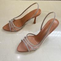 Sandalias De Transparencia Para Mujer Verano 2025 Con Tacón Alto Y Cadena De Diamantes Slingback Zapatos Sexys Para Fiesta Y Boda - details 5
