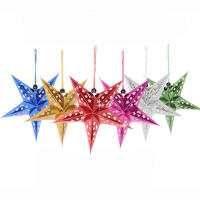 Estrella De Papel Para Decoración Navideña De 24 Pulgadas Lámpara De Árbol De Navidad 3D Colgante De Estrella De Ceilings - details 10