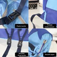Mochila Ligera Y Impermeable De Viaje Al Aire Libre Con Colores Contrapuestos Mochila Diaria Versátil Moda Bolsos Para Hombres Y Mujeres - details 3