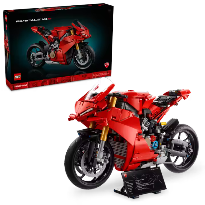 LEGO Technic 42202 Moto Ducati Panigale V4 S Contiene 1603 piezas - Edad recomendada a partir de 18+ años 25L42202 - 1