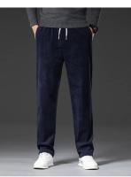 Pantalones Casuales De Corduroy Para Hombre Corte Recto Moda Negocios Verano Otoño Ajuste Regular Ropa Maleza - details 14
