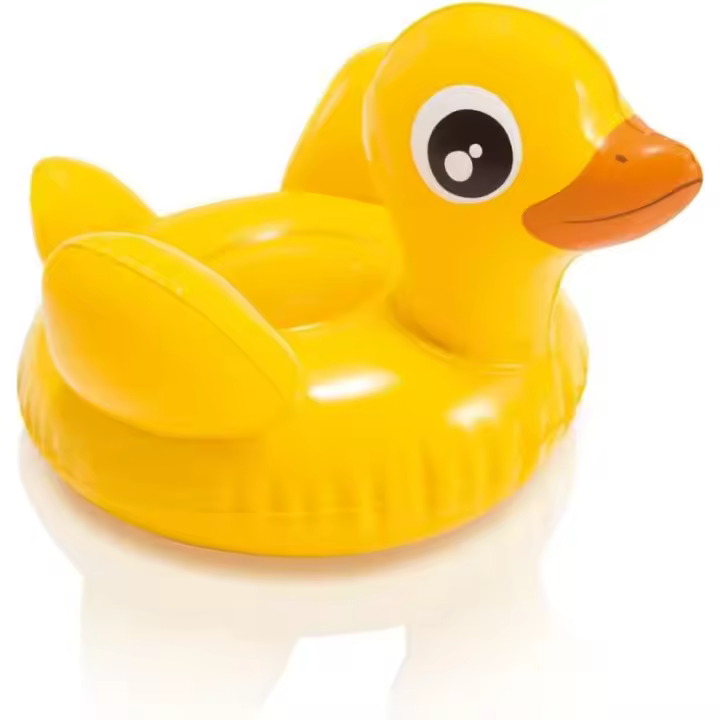 Intex - Mini Figura Inflable de Animal | Ideal para Baño o Piscina | Pato Amarillo 25 x 23 cm - 1