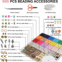 Kit De Abalorios De Arcilla Polimérica Única 6MM Para Boho Pulseras Y Collares Artesanales Colores Arcoíris Abalorios Planos Accesorio DIY - details 1