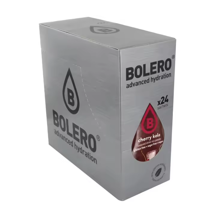 Bolero - Drink Box 24 x 9 g - Bebida de sabores baja en calorías - Sabor Cereza-cola - 1