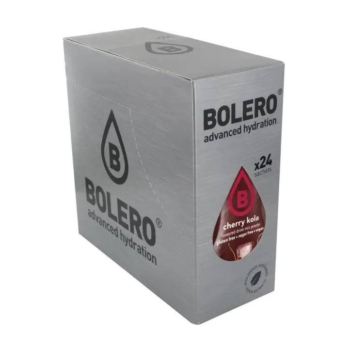 Bolero - Drink Box 24 x 9 g - Bebida de sabores baja en calorías - Sabor Cereza-cola - 1