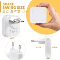 Lámparas LED Mini De Noche Plug in Dimmable Energía Ahorro Cuadradas Luz Bajo Gabinete Cocina Sala De Estar Aisle WC - details 1