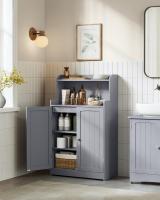 Armario de Baño, Mueble con 2 Puertas, 2 Estantes Ajustables, 30 x 60 x 100 cm, para Comedor, Cocina, Salón - details 7
