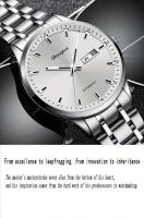 Reloj Mecánico De Lujo Dianpai Para Hombre Con Calendario Y Semana Resistente Al Agua Acero Inoxidable Display Sencillo Y Clásico - details 4