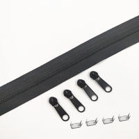 Cremalleras De Nylon Largas Para Costura Y Tailor 1/2/3/5/10 Metros Con Deslizadores 4/8/12/20/40 Piezas Accesorios Para Ropa Y Bolsos - details 6