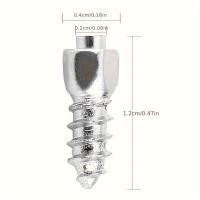 100PCs De Tornillos Antideslizantes Para Ruedas De Coches Motos Y Bicicletas 4*12/4*9mm Utensilios De Emergencia Para Invierno - details 2