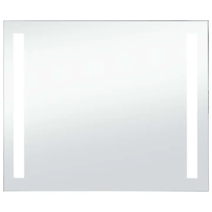 vidaXL Espejo de Pared de Baño con LED Accesorio de Maquillaje Tocador Dimensiones 60 x 50 cm, 80 x 60 cm, 100 x 60 cm - 1
