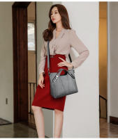 Bolsos de mujer de mediana edad, nuevo estilo, atmosféricos y versátiles, de moda, de cuero suave, de gran capacidad, bolsos de un solo hombro y bandolera. - details 2
