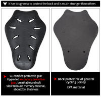 LYSCHY Protector De Espalda Para Motocicleta CE 2 Niveles Certificación Armadura De Protección Corporal Motocross Racing Integrada - details 5