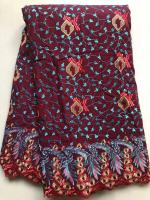 Tela De Encaje Africano De Algodón 2024 Nuevo Estilo Nigéria Suizo Con Piedras Para Costura Vestido De Navidad Para Mujer - details 8