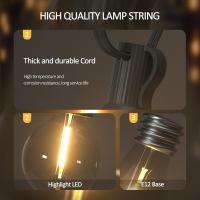 Luces Solares De Cadena G40 Para Patio Con Bombillas LED Inalámbricas Y Resistente Al Viento Para Jardín Bistró Luz Solar Exterior IP44 Dimmable - details 10