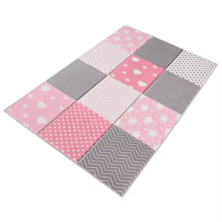 Alfombra de Poliester Estampada Wellhome 80x120cm Lavable a Máquina - 1