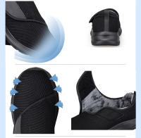 Zapatos De Caminar Para Mujer En Invierno Con Anchos Y Pies Enflados Ortopédicos Ajustables Confortables Diabéticos Con Cierre Hook & Loop Material De Suela De Goma - details 1