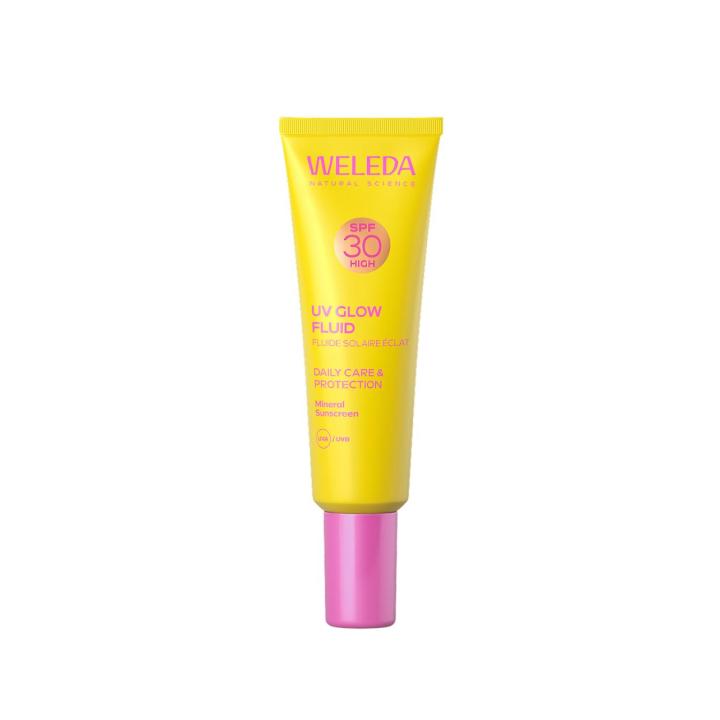 Weleda - Fluido Crema Solar Facial Glow SPF 30, Filtros Minerales Moringa Protección Luminosidad Todo Tipo Piel… — oferta en Miravia