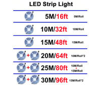 Tiras LED RGB 5050 Con Control WiFi Alexa Y APP Color Cambiante Decoración Navidad Tapa De 10mm Consumo Energía 1.5W/m - details 10