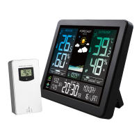 Estación Meteorológica Electrónica Con Pantalla De Color Inteligente Temperatura Humedad Predicción Del Clima Alarma Multilenguaje 8 Enlaces - details 12