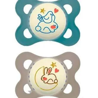 Mam Pack Original Night Chupete Silicona 2-6M 2Uds - 1