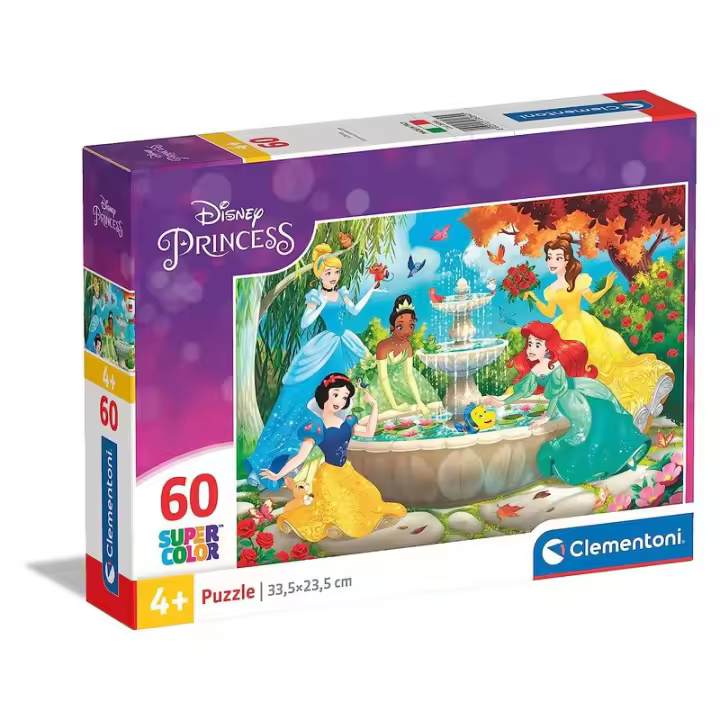 Puzzle infantil de Disney Princesas de 60 piezas Clementoni 26064 - 1