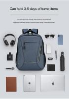 Mochila Impermeable Para Hombres Ultra Ligera Con Capacidad Para Portátil De 15.6 Pulgadas Estilo Casual Con Flecos Reflectantes Bolsa De Espalda Para Libros - details 3