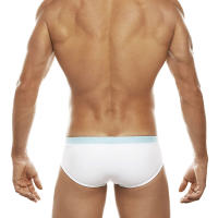 Bragas De Natación Para Hombre UXH Low Waist Sexy Swimwear Monochrome Patchwork Poliamida Y Poliéster Con Elástico Para Surf Y Playa - details 5