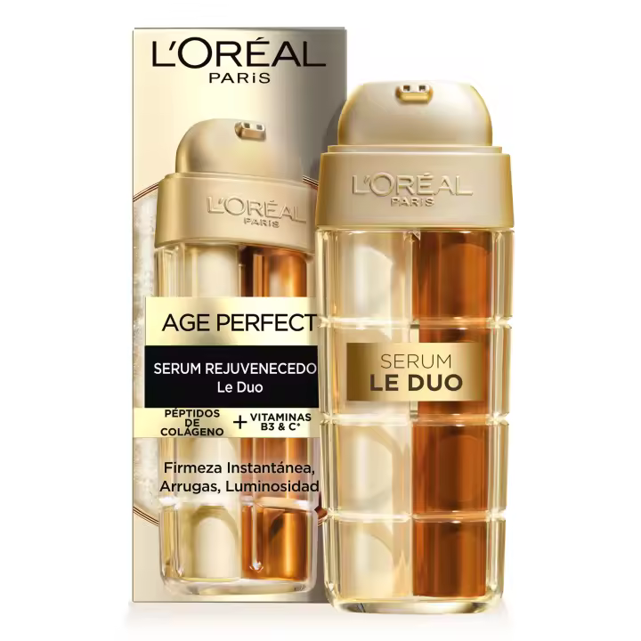 L'Oréal Paris | Age Perfect Le Duo Serum renacimiento celular rejuvenecedor Le Duo para todo tipo de pieles, 30ml - 1