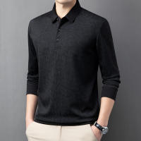 Camisa Polo Para Hombre Casual Larga Con Insignia Color Sólido Moda Transpirable Cómoda Versátil Top Para Negocios - details 18