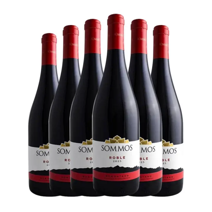 Vino tinto Sommos Roble 75 cl caja de 6 botellas - 1