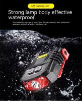 Linterna Frontal LED XPE Mini Recargable Por USB Con Clip De Inducción Para Pesca Camping Ciclismo Running Luz Portátil Para Noche - details 0