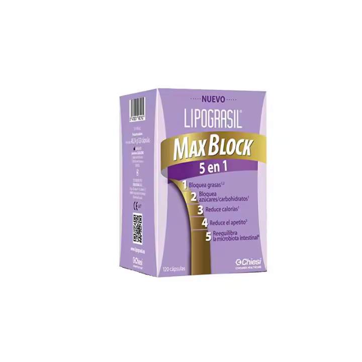 Lipograsil Max Block 5 En 1- 120Cap - 1