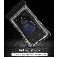FUNDA IMPERMEABLE 2 UNIDADES UNIVERSAL PARA MOVIL IPHONE SAMSUNG XIAOMI OPPO. BOLSA IMPERMEABLE PARA SMARTPHONE PARA LA PLAYA. CON AIRBAGS Y CORDON - details 5