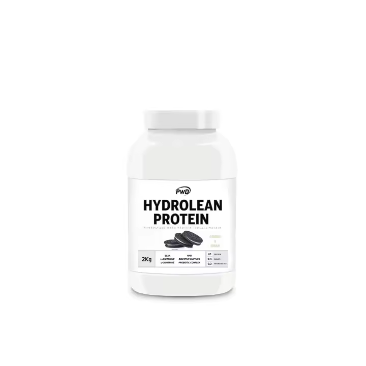 Proteína Hydrolean Cookies & Cream | PWD Nutrition 1KG - 2KG Suplemento ideal para tus necesidades fitness en un delicioso sabor a Cookies & Cream - 1
