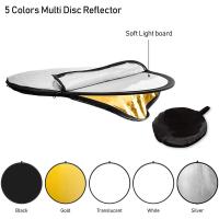 Estudio Fotográfico Portátil 5 En 1 Diffusor De Luz Reflectante Collapsible 60cm 80cm 110cm Para Exterior Forma Oval - details 2