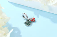 Encantos De Mariposa Para Mujer Platinados En Oro Cuentas De Hidraulida Y Ladybird Con Cristales Para DIY Pulseras Y Collares Joyería De Lujo - details 0