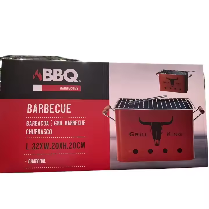Barbecue Grill King de la Marca BBQ: Tamaño Compacto, Ideal para Asados al Carbón al Aire Libre - 1