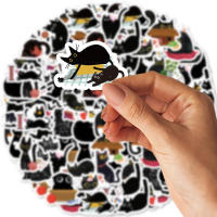 Pegatinas De Gato Negro Etori Life 45pcs/Box Impermeables Para Computadora Y Scrapbooking Estación Creativa De Suministros De Oficina - details 5