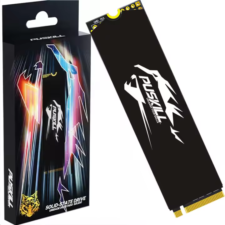 Puskill M.2 NVMe SSD disco duro interno de estado sólido 1TB 512GB 256GB 128GB PCIe3.0 M2 2280 para el ordenador portátil y Escritorio - 1