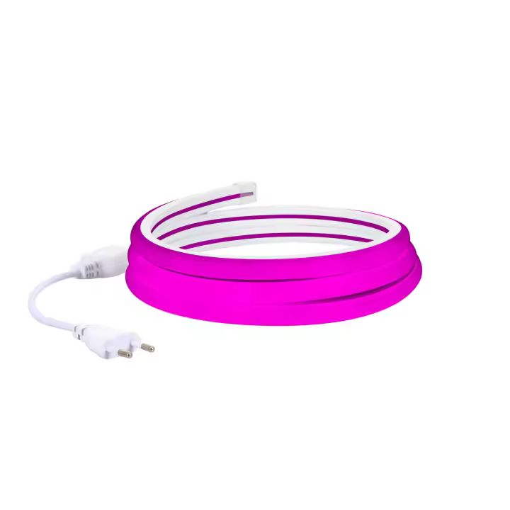 Tira LED Neón Regulable 220V Rosa Semicircular 180 7.5W/m Corte 100cm IP67 a Medida - 1