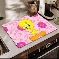 Alfombrilla De Cocina Looney Tunes T-Tweety Bird Absorbente Y Antideslizante Estilo Retro Para Secar Platos Y Cubiertos - details 9