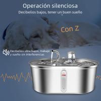 Dispensador De Agua Para Gatos 3L Con Doble Cuenco Acero Inoxidable Gran Capacidad Dispensador De Bebida Inteligente Para Perros Y Gatos - details 8